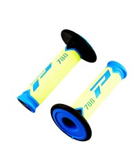 REVETEMENT/POIGNEE PROGRIP 788 JAUNE FLUO/BLEU/NOIR (PR) TRIPLE DENSITE 115MM
