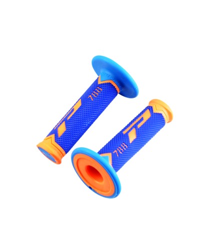 REVETEMENT/POIGNEE PROGRIP 788 BLEU/ORANGE FLUO/BLEU TURQUOISE (PR) TRIPLE DENSITE 115MM