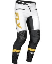 Pantalon vélo FLY RACING Rayce - blanc/noir/or