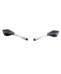 RETRO UNIVERSEL TUN'R* ECHO ALU CNC LONG NOIR/ARGENT (PR)