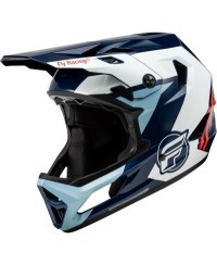 Casque enfant vélo FLY RACING Rayce - rouge/blanc/bleu