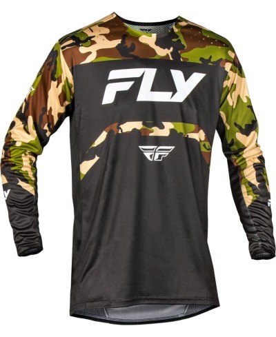 Maillot vélo FLY RACING Rayce - noir/camo