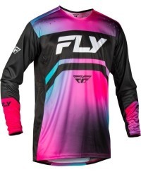 Maillot vélo FLY RACING Rayce - fuschia/noir/teal