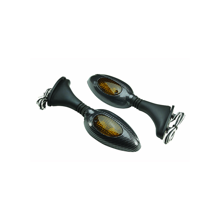 RETRO UNIVERSEL TUN'R* F1 ITALIEN FIXATION SUR CARENAGE CARBONE AVEC CLIGNOTANT* (PR)