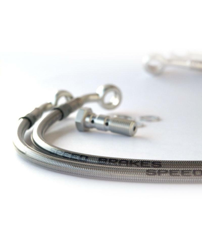 Durite de frein Aviation SPEEDBRAKES inox/raccord alu 62-YA123-1
