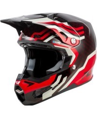 Casque FLY RACING Formula S Carbon Byte - Red Carbon/gris
