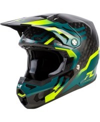 Casque FLY RACING Formula S Carbon Byte - Black Carbon/Teal/Lime