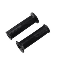 REVETEMENT/POIGNEE DOMINO STRADALE NOIR (PR) DEBOUCHE POUR EMBOUT GUIDON