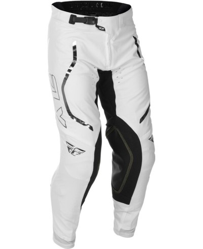 Pantalon FLY RACING Evolution DST Flash L.E. - blanc/argent
