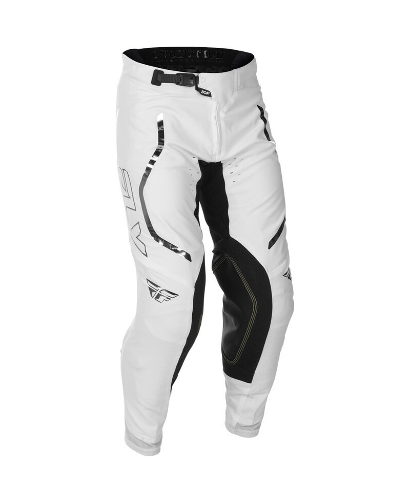 Pantalon FLY RACING Evolution DST Flash L.E. - blanc/argent