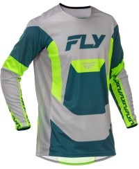 Maillot FLY RACING Lite - gris/Lime/Teal