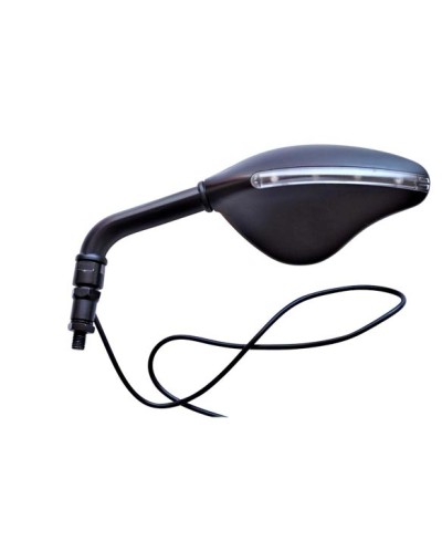 RETRO UNIVERSEL FAR 7098 NOIR AVECCLIGNOTANT LED (DROIT)  (X1) D8/D10