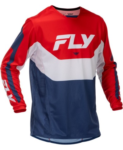 Maillot FLY RACING Kinetic - rouge/blanc/bleu