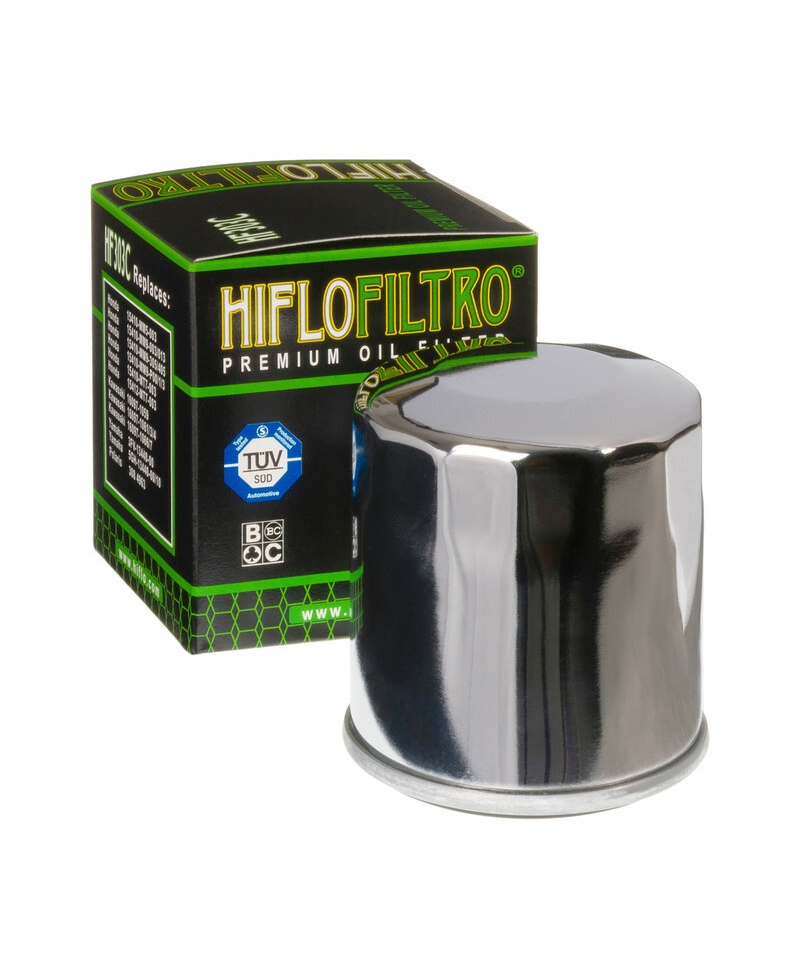 Filtre a huile HIFLOFILTRO chrome - HF303C