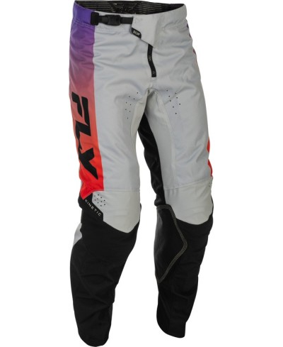 Pantalon FLY RACING Kinetic - gris/rouge/violet/noir