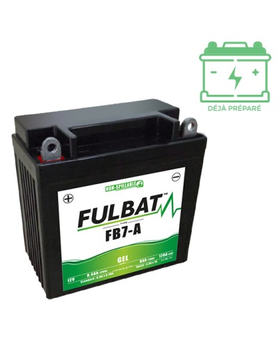 BATTERIE FB7-A (12N7-4A)  FULBAT 12V8AH LG135 L75 H133 - GEL ACTIVEE USINE