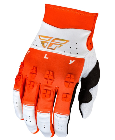 Gants FLY RACING Evolution DST Podium - rouge/blanc/Red Iridium - Taille XL