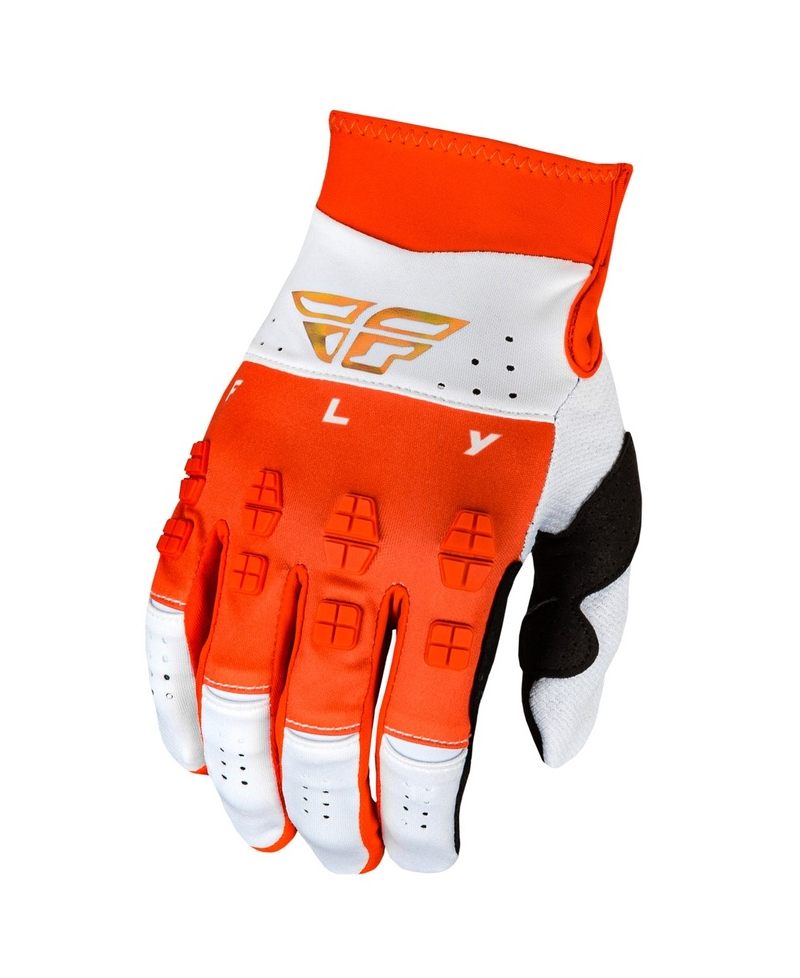 Gants FLY RACING Evolution DST Podium - rouge/blanc/Red Iridium - Taille XL