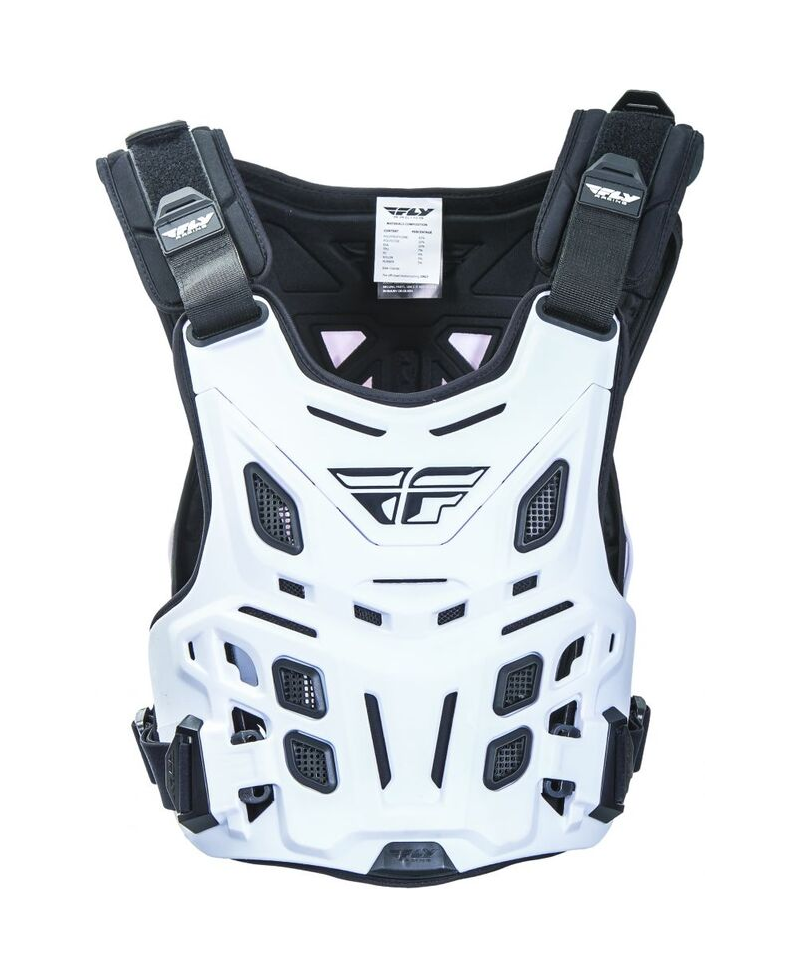Plastron FLY RACING Revel Roost Race CE blanc - Taille Taille unique Adulte