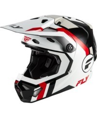 Casque FLY RACING Formula CP Seal - blanc/noir/rouge