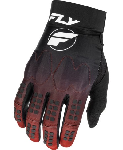 Gants FLY RACING Evolution DST - rouge/noir/blanc
