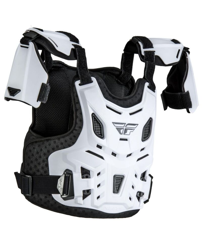 Plastron FLY RACING Revel Roost CE blanc enfant - Taille Taille unique Enfant