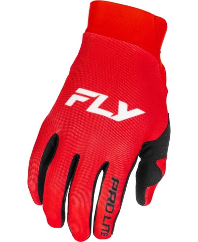 Gants FLY RACING Pro Lite - rouge/blanc