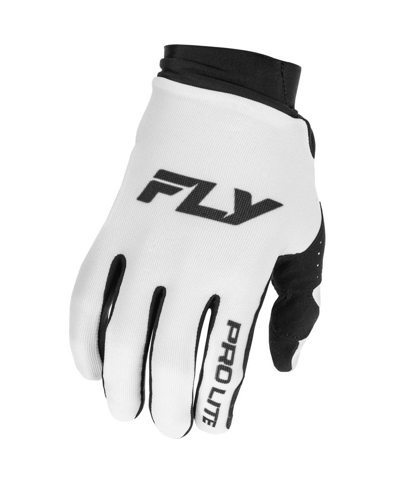Gants FLY RACING Pro Lite - blanc/noir