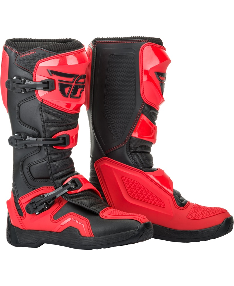 Bottes FLY RACING Maverik - rouge - Taille