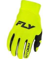 Gants FLY RACING Pro Lite - noir/jaune fluo