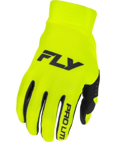 Gants FLY RACING Pro Lite - noir/jaune fluo