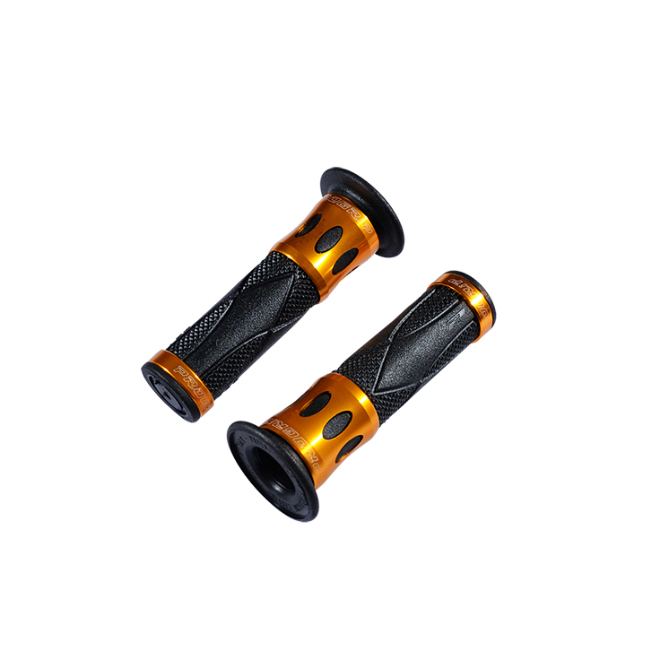 REVETEMENT/POIGNEE PROGRIP ROAD 728 NOIR/OR (PR) BAGUE ALU 122MM