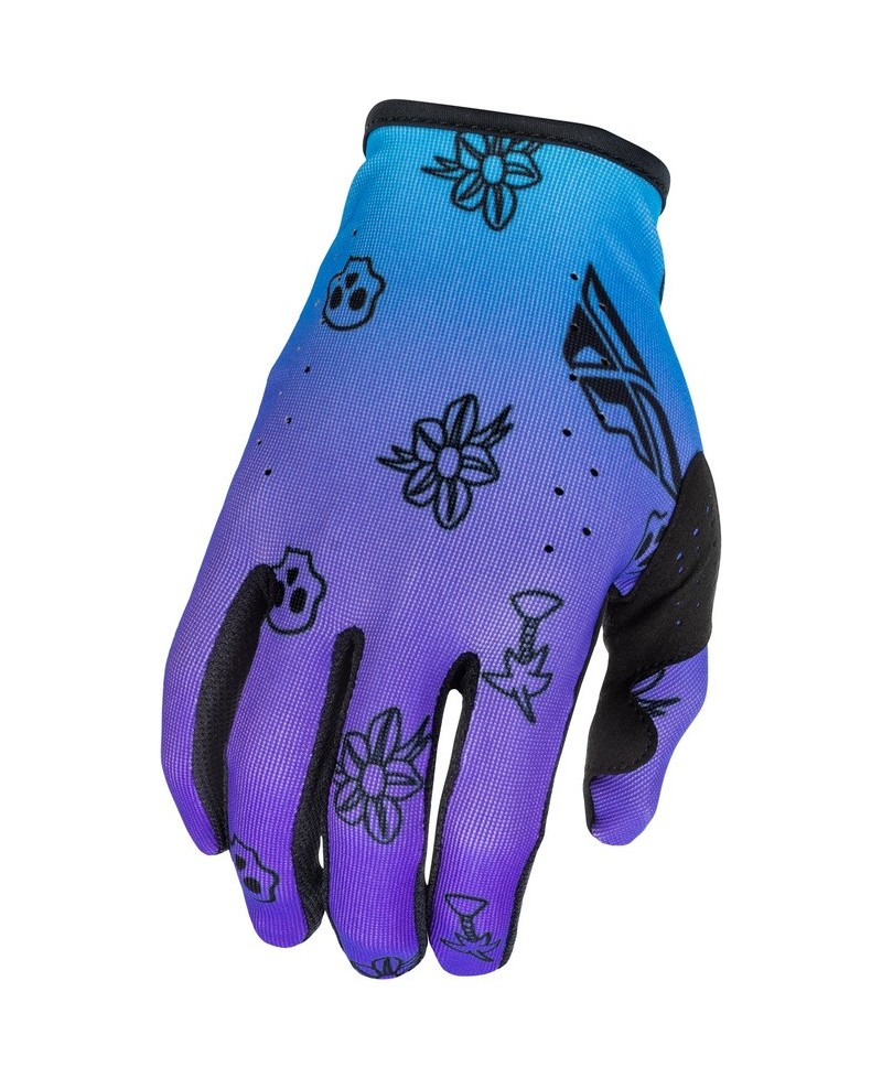 Gants FLY RACING Lite Outline Special Edition - violet/bleu/noir