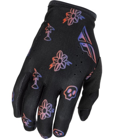 Gants FLY RACING Lite Outline Special Edition - noir/rouge/violet