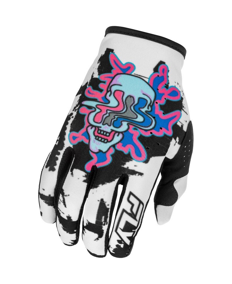 Gants FLY RACING Lite Warp Special Edition - blanc/bleu/rose