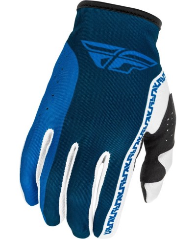 Gants FLY RACING Lite - bleu/blanc