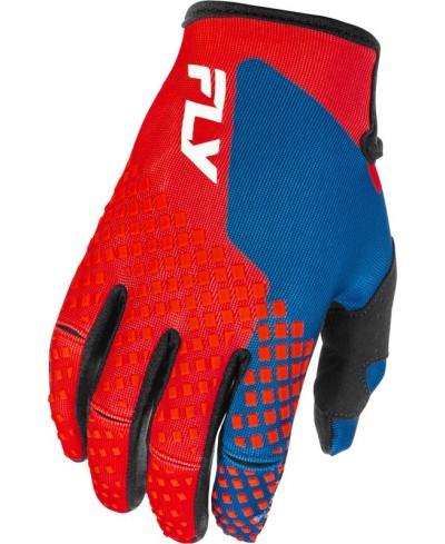 Gants FLY RACING Kinetic - rouge/blanc/bleu