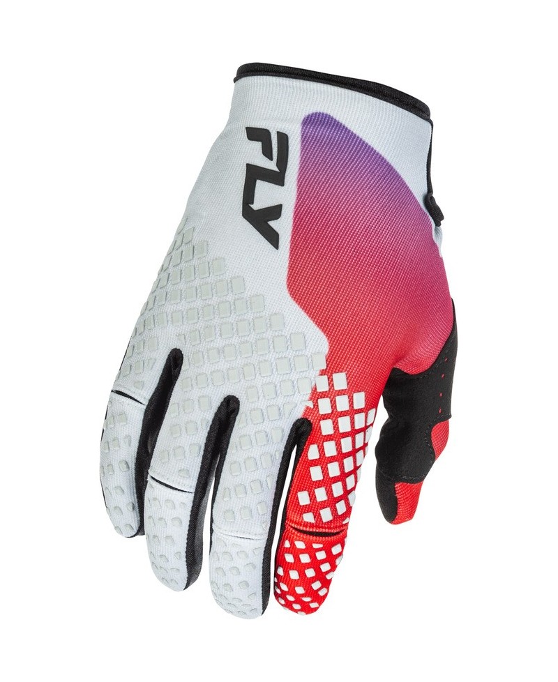 Gants FLY RACING Kinetic - gris/rouge/violet/noir