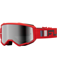 Masque FLY RACING Zone rouge/anthracite - Ã©cran argent/fumÃ© - Taille