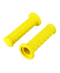 REVETEMENT/POIGNEE SCOOTER/CYCLO ASPECT CROSS JAUNE 130MM (PR)