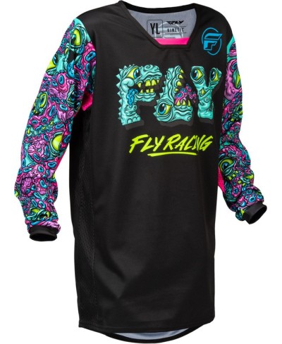 Maillot enfant FLY RACING Kinetic Mutant - noir/multi