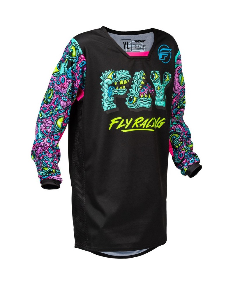 Maillot enfant FLY RACING Kinetic Mutant - noir/multi