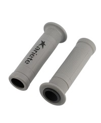 REVETEMENT/POIGNEE ARIETE ARIRAM GRIS/NOIR (PR)  - 120MM - DEBOUCHE POUR EMBOUT DE GUIDON