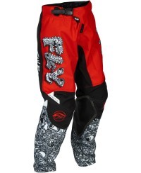 Pantalon enfant FLY RACING Kinetic Mutant - rouge/blanc/noir