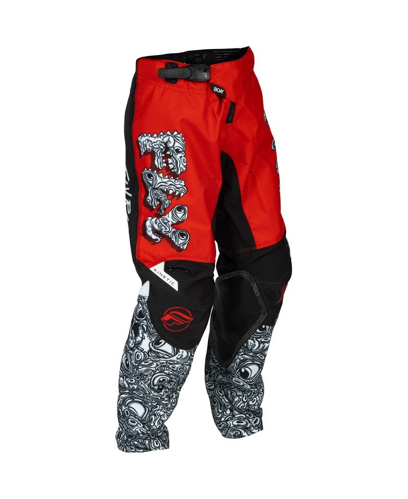Pantalon enfant FLY RACING Kinetic Mutant - rouge/blanc/noir