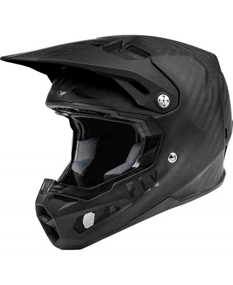 Casque enfant FLY RACING Formula Carbon Tracer - Matte Black Carbon
