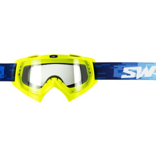 Swaps - Masque Cross SWAP'S PIXEL JAUNE FLUO ECRAN CLAIR