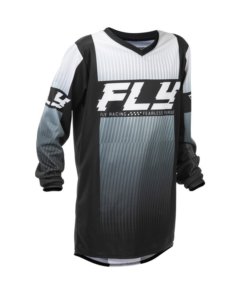 Maillot enfant FLY RACING F-16 - noir/blanc