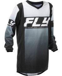 Maillot enfant FLY RACING F-16 - noir/blanc