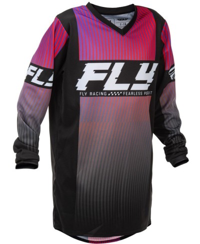 Maillot enfant FLY RACING F-16 - noir/rouge/violet